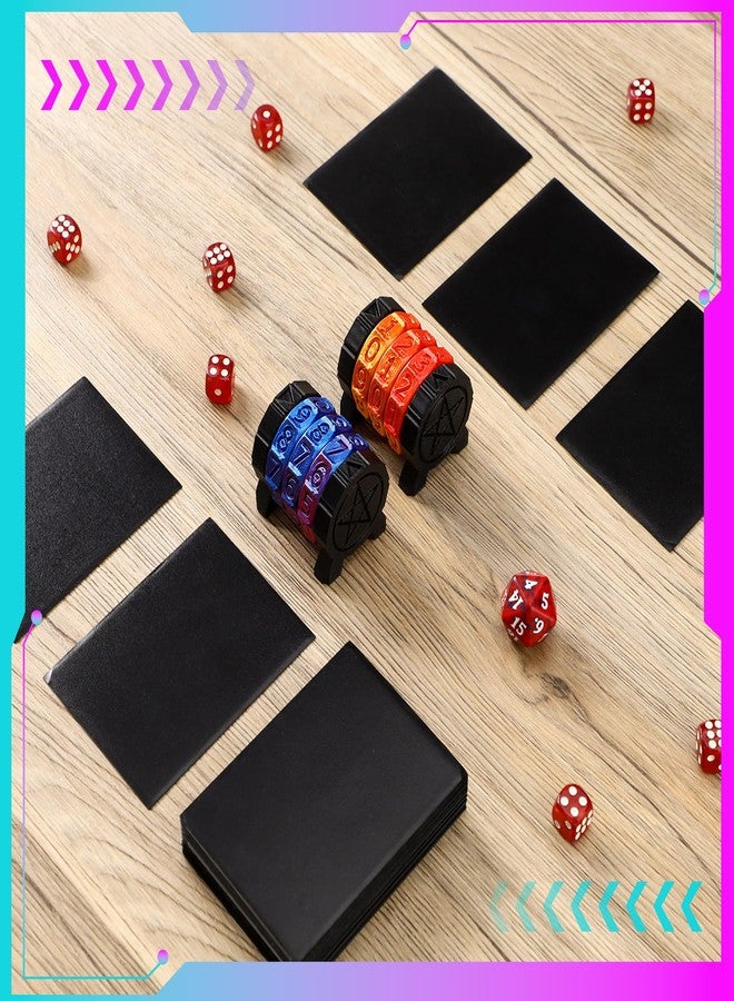 Relaxweex Life Counter Wheel Gradient Game Counter Health Tracker for TCG, TRPG Card Games Board Table top Games, 3 Rings Blue and Purple - Image 5